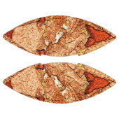 Oranje rode, vulkanische rotstekening american football (Panelen)