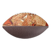 Oranje rode, vulkanische rotstekening american football (Gedraaid 90)