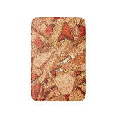 Oranje rode, vulkanische rotstekening badmat (Voorkant Verticaal)