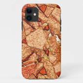 Oranje rode, vulkanische rotstekening Case-Mate iPhone case (Achterkant)