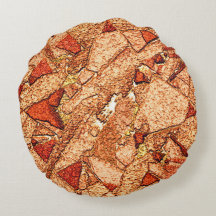 Oranje rode, vulkanische rotstekening