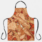 Oranje rode, vulkanische rotstekening schort (Voorkant)