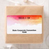 Oranje rode Waterverf - Eigen label voor papieren  (Insitu)