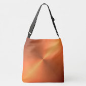 Oranje Roest Glans Crossbody Tas (Achterkant)