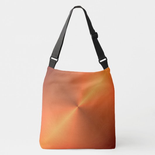 Oranje Roest Glans Crossbody Tas (Voorkant)