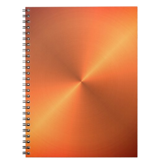 Oranje Roest Glans Notitieboek (Voorkant)