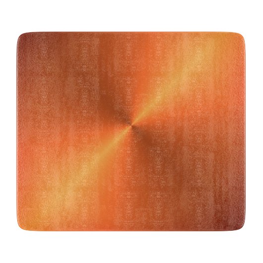 Oranje Roest Glans Snijplank (Voorkant)
