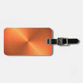 Oranje roestglans bagagelabel (Voorkant horizontaal)