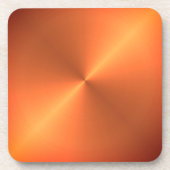 Oranje roestglans bier onderzetter (Voorkant)