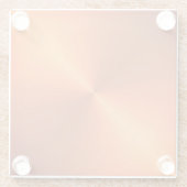 Oranje roestglans glazen onderzetter (Achterkant)