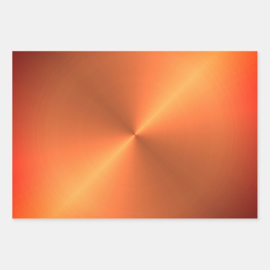 Oranje roestglans inpakpapier vel (Voorkant)