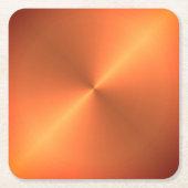 Oranje roestglans kartonnen onderzetters (Voorkant)