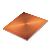 Oranje roestglans tegeltje (Zijkant)