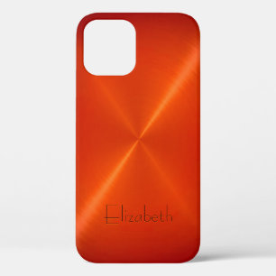 Oranje Roestvrij staal Metaalkijk Case-Mate iPhone Case