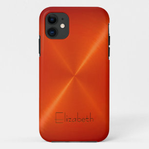Oranje Roestvrij staal Metaalkijk Case-Mate iPhone Case
