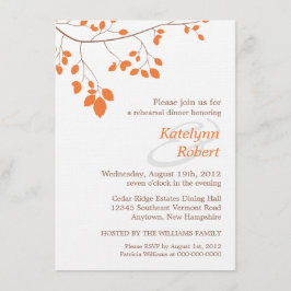 Oranje Romance repetitie binnenste uitnodiging