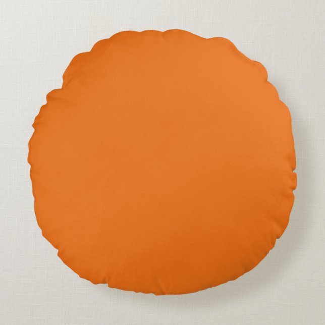 Oranje Rond Kussen (Voorkant)