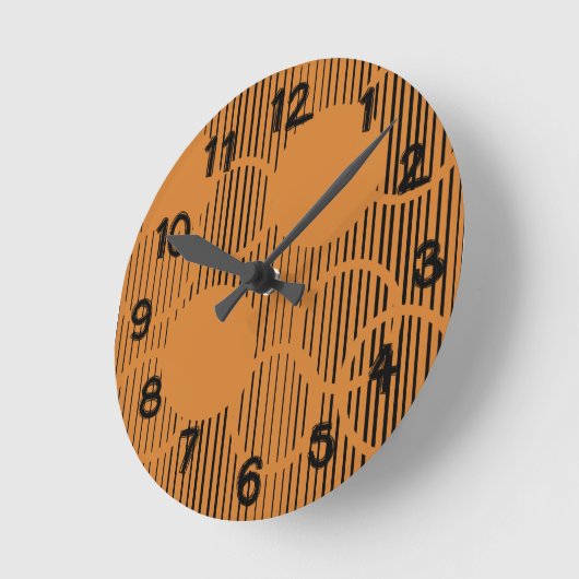 Oranje rondcirkels ronde klok (Hoek)