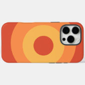 Oranje ronde Apple iPhone 16 Pro Max Hoesje (Achterkant (horizontaal))