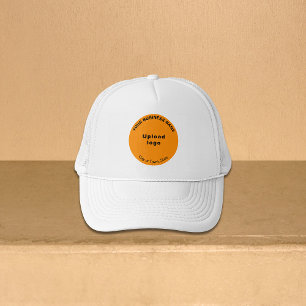 Oranje Ronde Bedrijfsmerk op Trucker Hat Pet