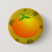 Oranje Ronde Button 5,7 Cm (Voorkant)