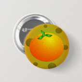Oranje Ronde Button 5,7 Cm (Voorkant /achterkant)