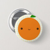 Oranje Ronde Button 5,7 Cm (Voorkant /achterkant)