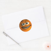Oranje Ronde Sticker (Envelop)