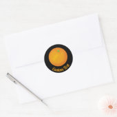 Oranje Ronde Sticker (Envelop)