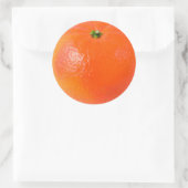Oranje Ronde Sticker (Tas)