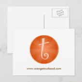 Oranje rondleidingsBriefkaart Briefkaart (Voorkant / Achterkant)