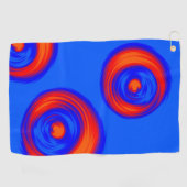 Oranje rood blauw golfhanddoek (Horizontaal)