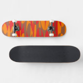 Oranje, rood en bruin skateboard (Horizontaal)