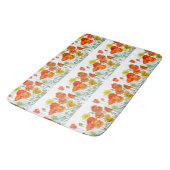 Oranje Rood Geel Poppy Waterverf Poppies Art Badmat (Gekanteld)
