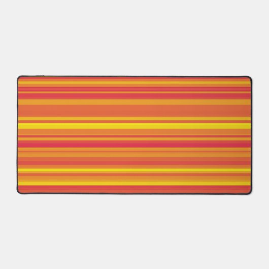 Oranje Rood Gele Strepen Bureaumat (Voorkant)