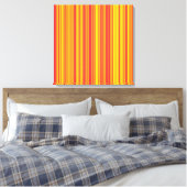 Oranje Rood Gele Strepen Canvas Afdruk (Insitu (Slaapkamer))
