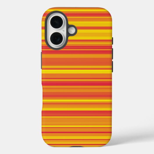 Oranje Rood Gele Strepen Case-Mate iPhone Case (Achterkant)
