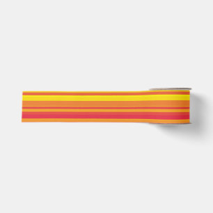 Oranje Rood Gele Strepen Grosgrain Lint