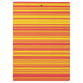 Oranje Rood Gele Strepen Klembord (Achterkant)