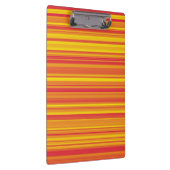 Oranje Rood Gele Strepen Klembord (Rechts)