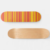 Oranje Rood Gele Strepen Persoonlijk Skateboard (Horizontaal)