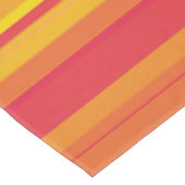 Oranje Rood Gele Strepen Tafelkleed (Gekanteld)
