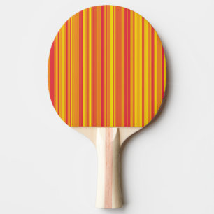 Oranje Rood Gele Strepen Tafeltennisbatje