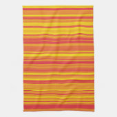 Oranje Rood Gele Strepen Theedoek (Verticaal)