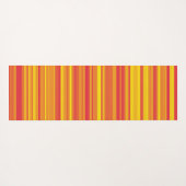 Oranje Rood Gele Strepen Yogamat (Achterkant (horizontaal))