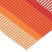 Oranje rood gestreepte patroon korte tafelloper (Hoek)