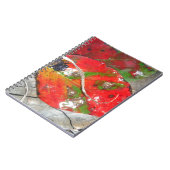 Oranje, rood, groen, geel herfst blad notitieboek (Linkerzijde)