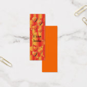 Oranje rood hart ontwerp mini visitekaartjes (Kantoor)