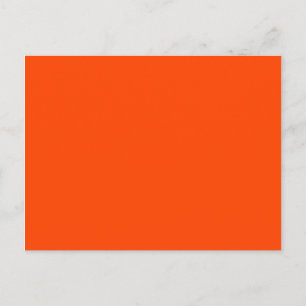 Oranje rood, modern, minimalistisch blanco briefkaart