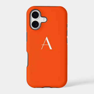 Oranje rood Monogram iPhone 5 Hoesje